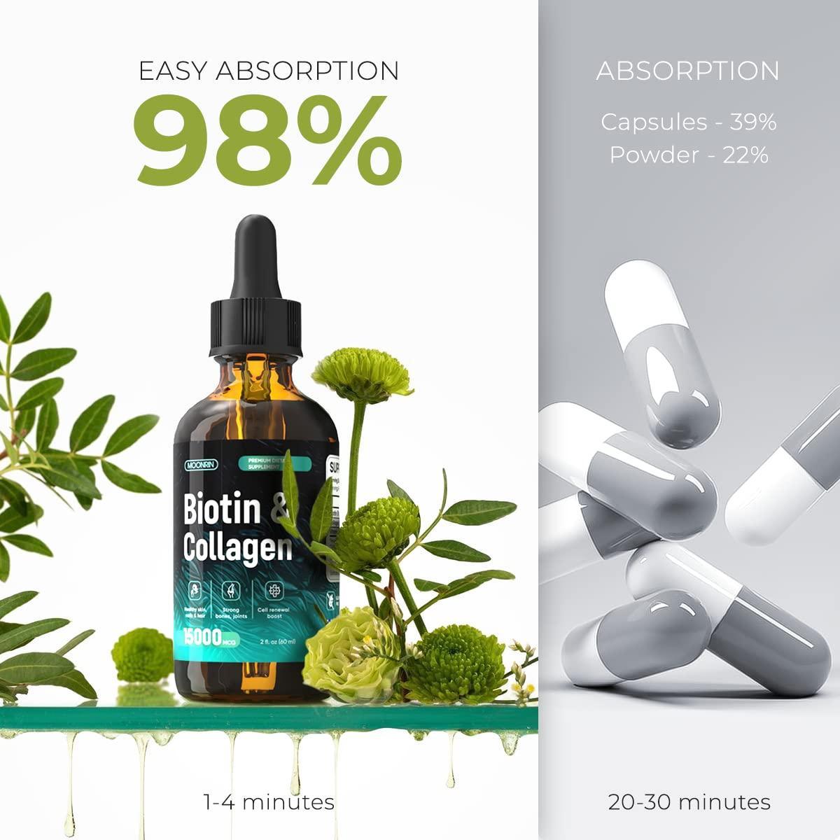 Biotine & Collagène Liquide – Beauté Intérieure Naturelle