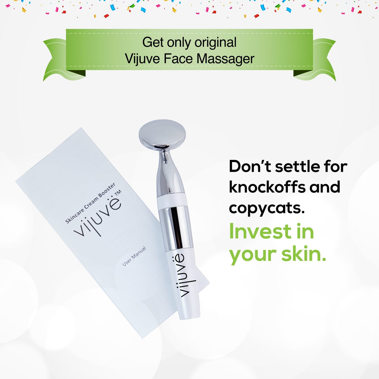 Appareil de Massage Visage Anti-Âge – Booster d’Absorption & Raffermissement